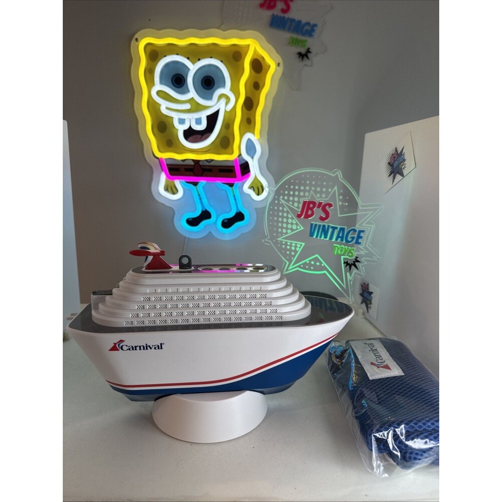 Carnival Cruise Fun Ship Floating Ship Bluetooth Wireless Speaker Light Up Works